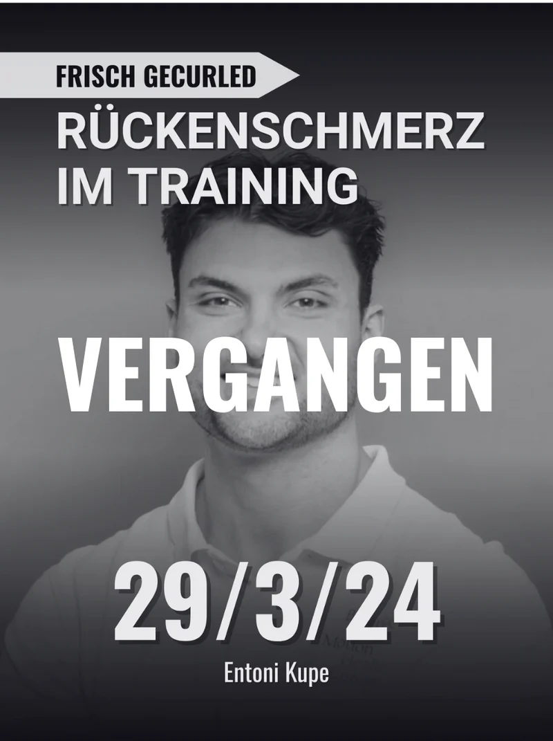 Rückenschmerzen im Training