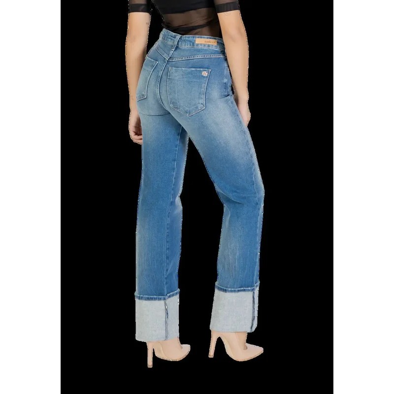 Colcci Damenjeans blaue Baumwoll-Slim-Fit-Hose