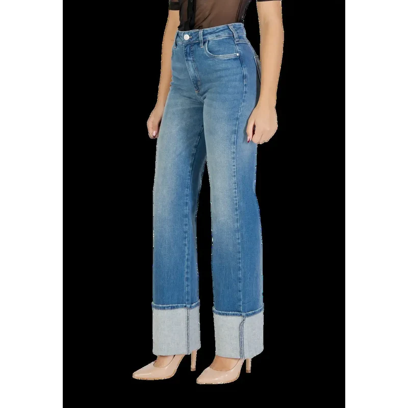 Colcci Damenjeans blaue Baumwoll-Slim-Fit-Hose