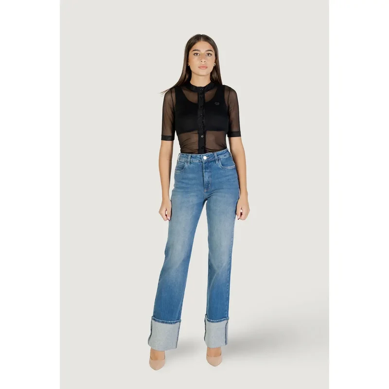 Colcci Damenjeans blaue Baumwoll-Slim-Fit-Hose