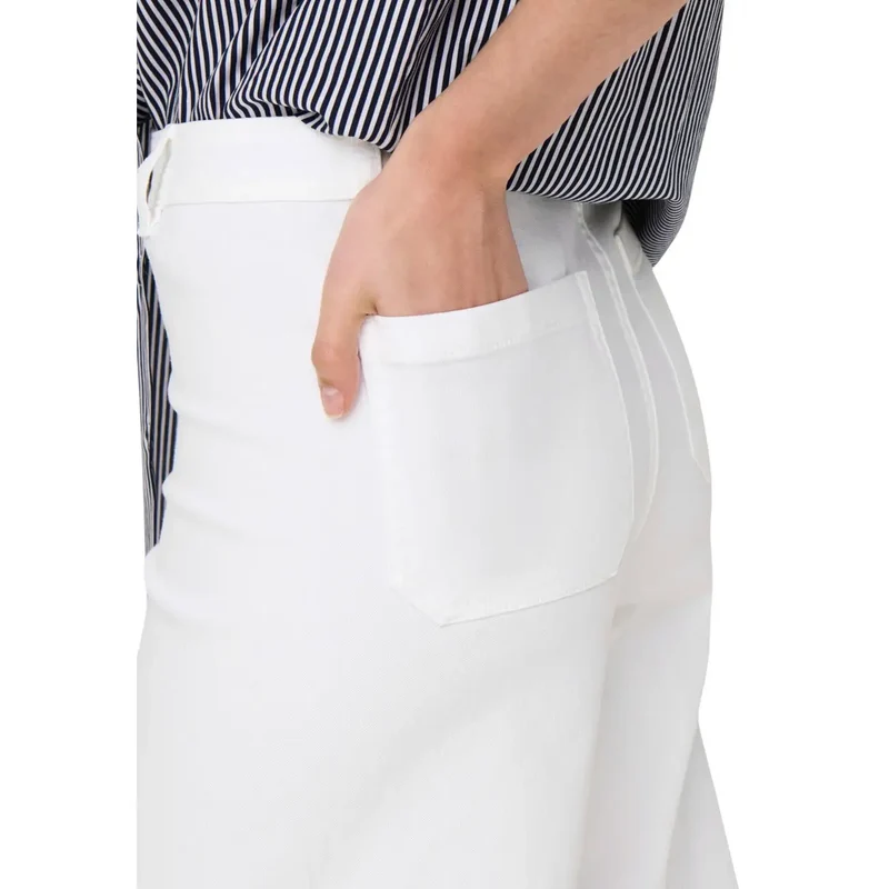 Jacqueline De Yong Damen weiße Baumwollhose Größe 30