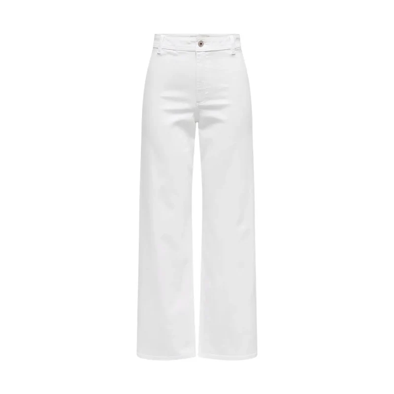 Jacqueline De Yong Damen weiße Baumwollhose Größe 30