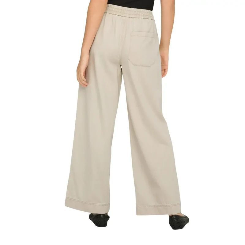 Only Damenhosen Beige aus Baumwolle mit Lyocell-Spitze 15367380