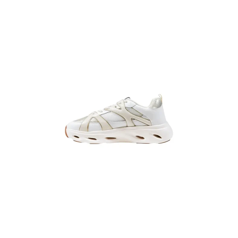 Pinko Damen Slip On Weißes Leder Sportliche Sneakers