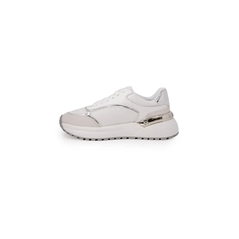Pinko Damen Weiß Leder Schnürschuhe