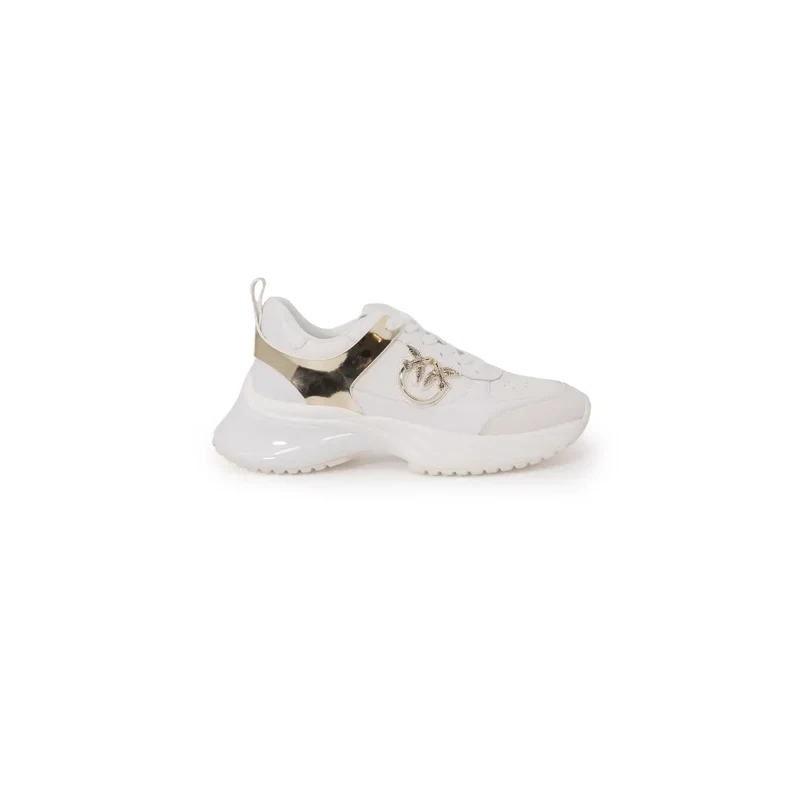 Pinko Damen Weiß Leder Schnürschuhe für Frühling Sommer