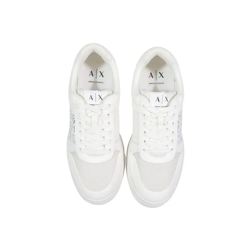 Armani Exchange Weiße Frauen Sneakers Textil