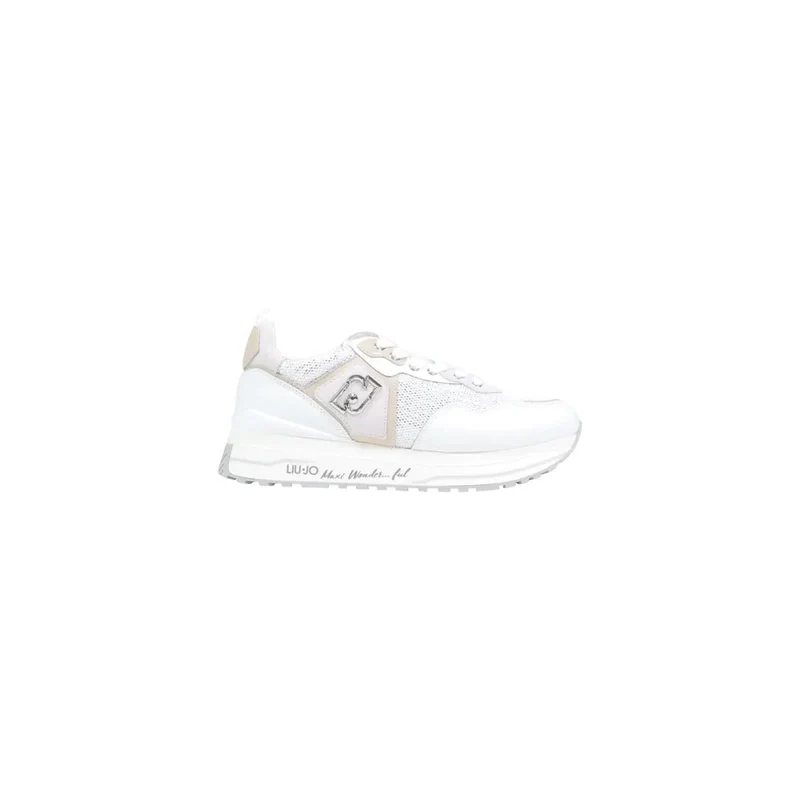 Liu Jo Frauen Sneakers Weiße Polyurethan-Freizeitschuhe