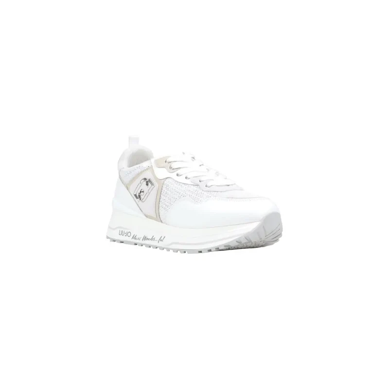 Liu Jo Frauen Sneakers Weiße Polyurethan-Freizeitschuhe