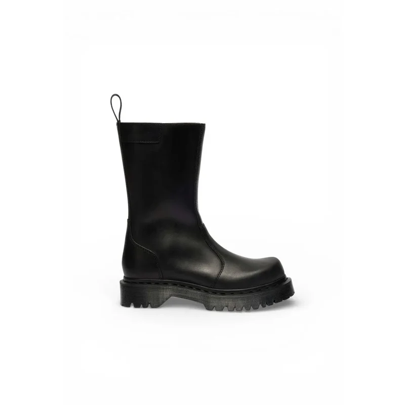 Dr. Martens Damen-Ankle-Boots aus schwarzem Leder Boots Reißverschluss