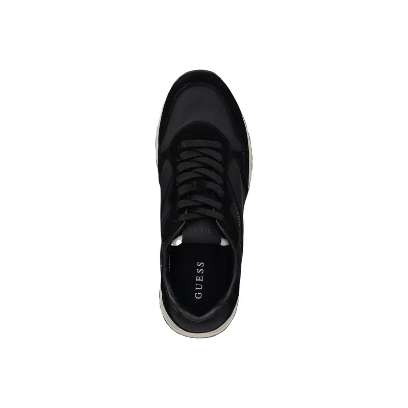 Vermutlich Herren Schwarze Sportlich wirkende Slip-On-Sneaker FMFARI FAL12