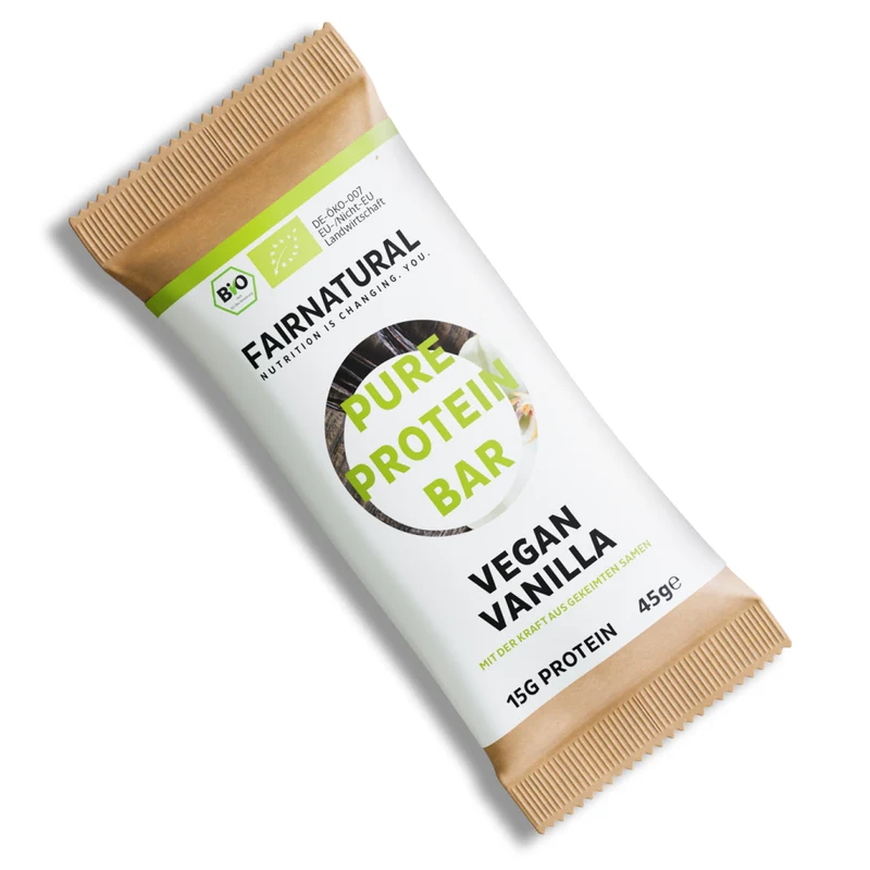 Bio Vegan Proteinriegel Vanille Einzelriegel