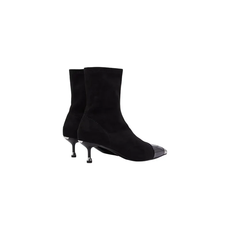 Liu Jo Schwarze Stiletto-Ankle-Tops für Damen Boots Polyester