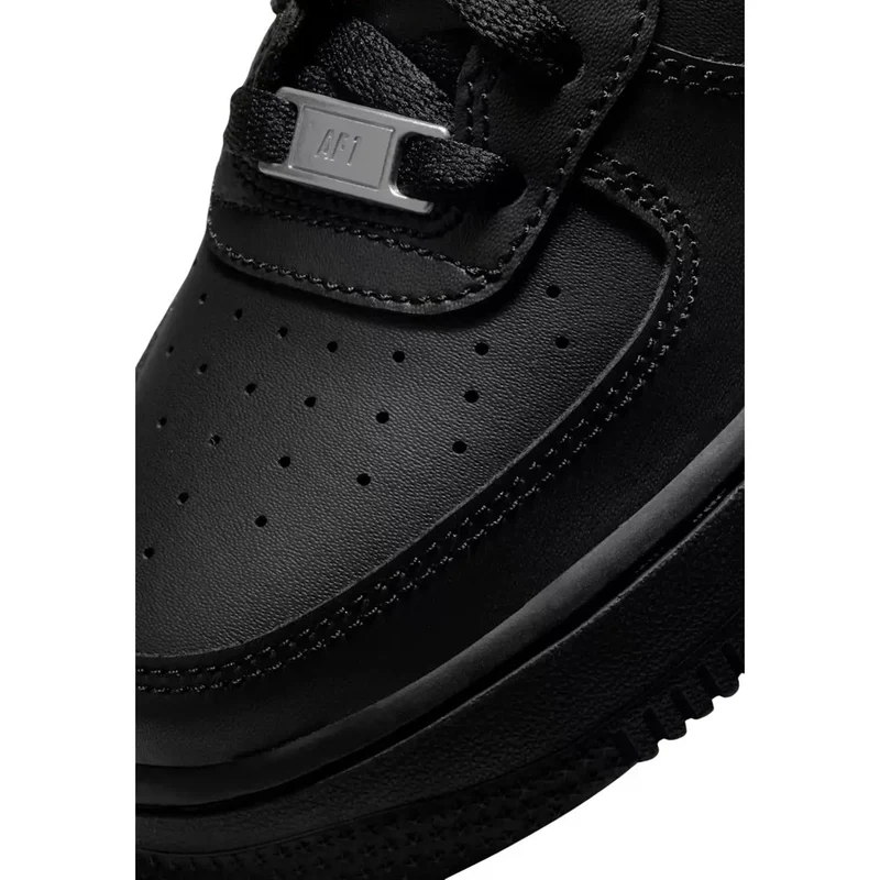 Nike Schwarze Air Force 1 für Damen aus Leder Sneakers