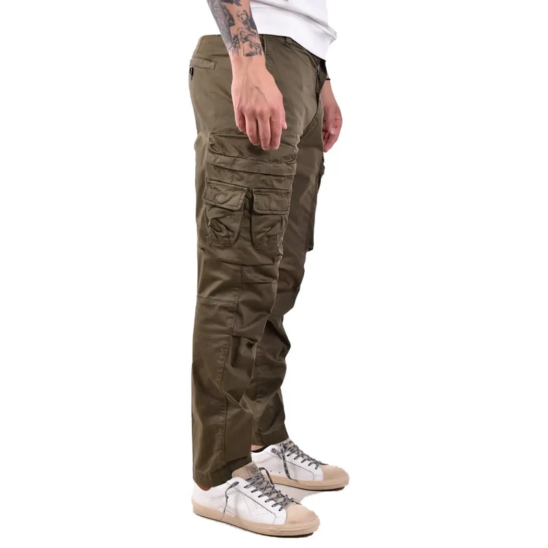 Diesel Herren grüne Baumwollhose