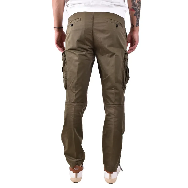 Diesel Herren grüne Baumwollhose