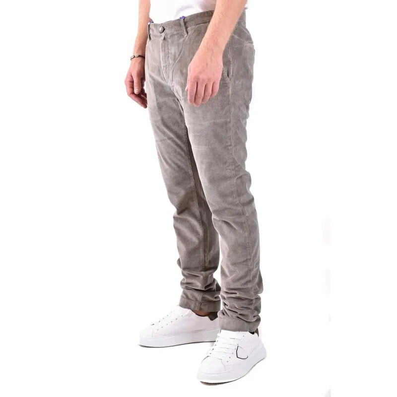 Dondup Herren graue Baumwollhose