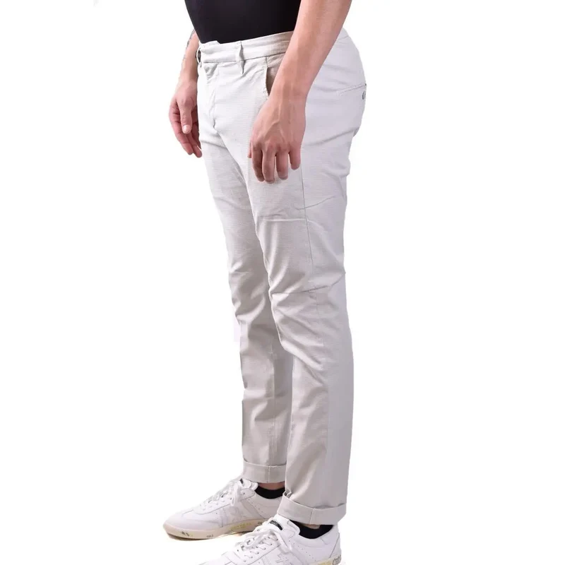 Dondup Herren graue Baumwollhose