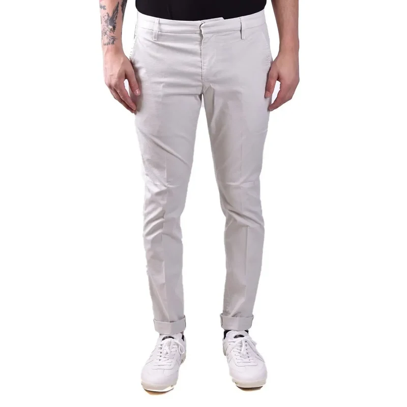 Dondup Herren graue Baumwollhose