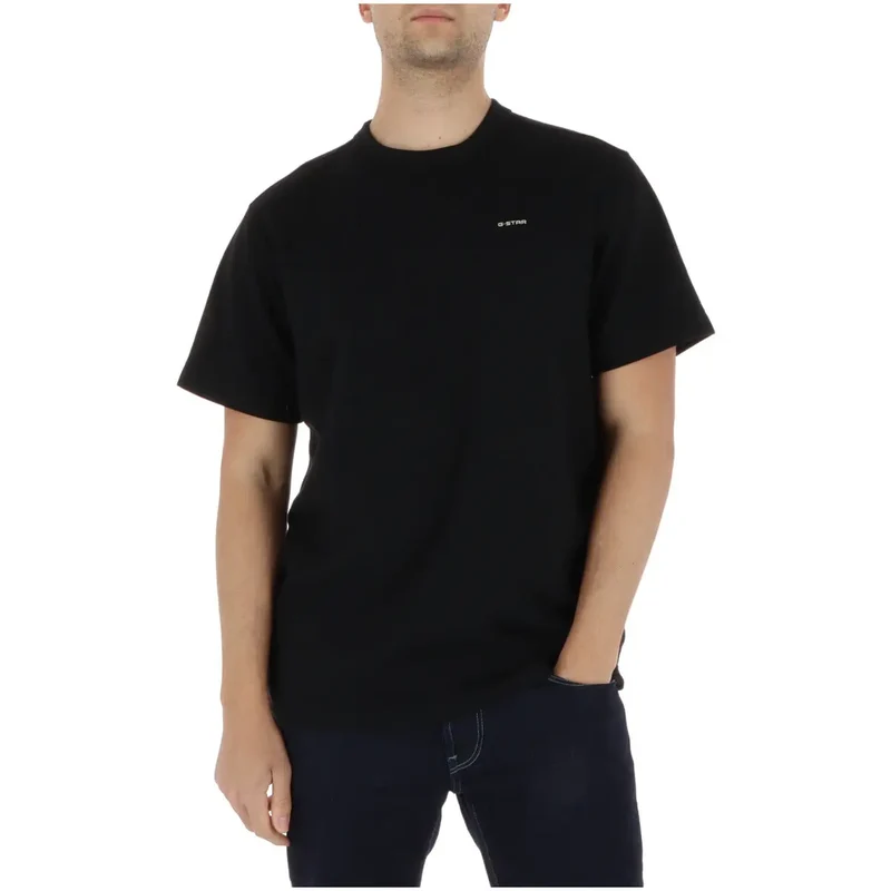 G-Star Herren T-Shirt Beige Rundhals Bio-Baumwolle