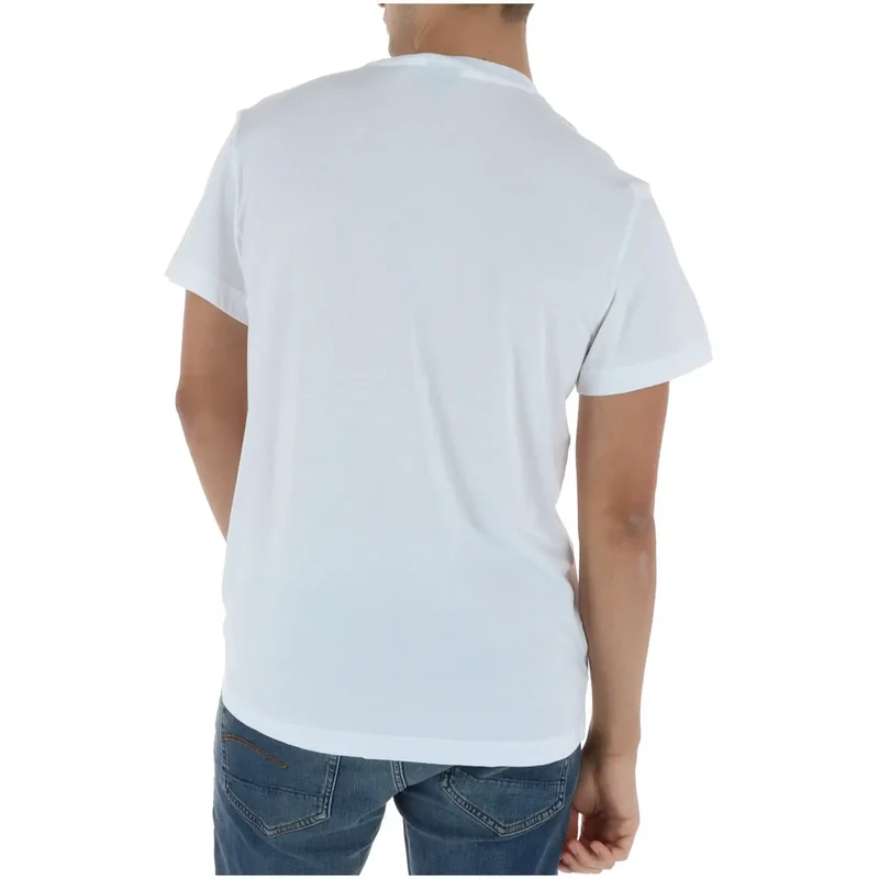 G-Star Herren T-Shirt Weiß Rundhals 100% Baumwolle Kurzarm