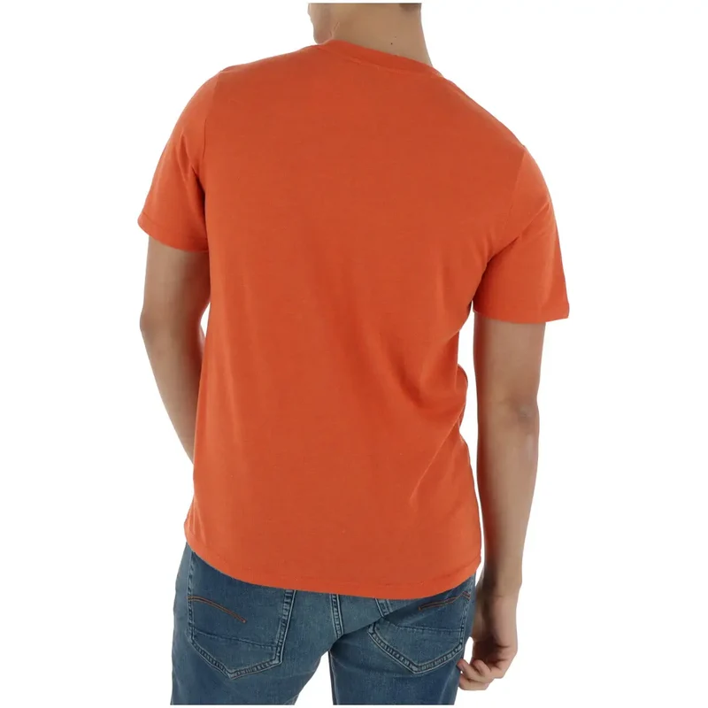 Superdry Herren T-Shirt Orange Baumwollmischung Kurze Ärmel M1012216A