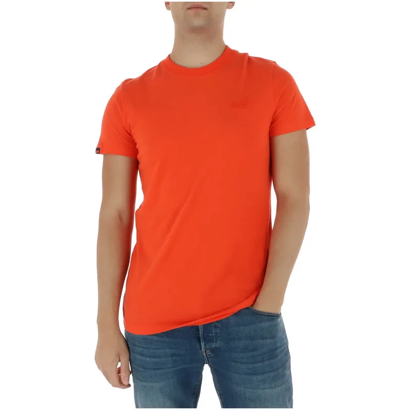 Superdry Herren T-Shirt Hellblau Kurze Ärmel Baumwolle M1011245A