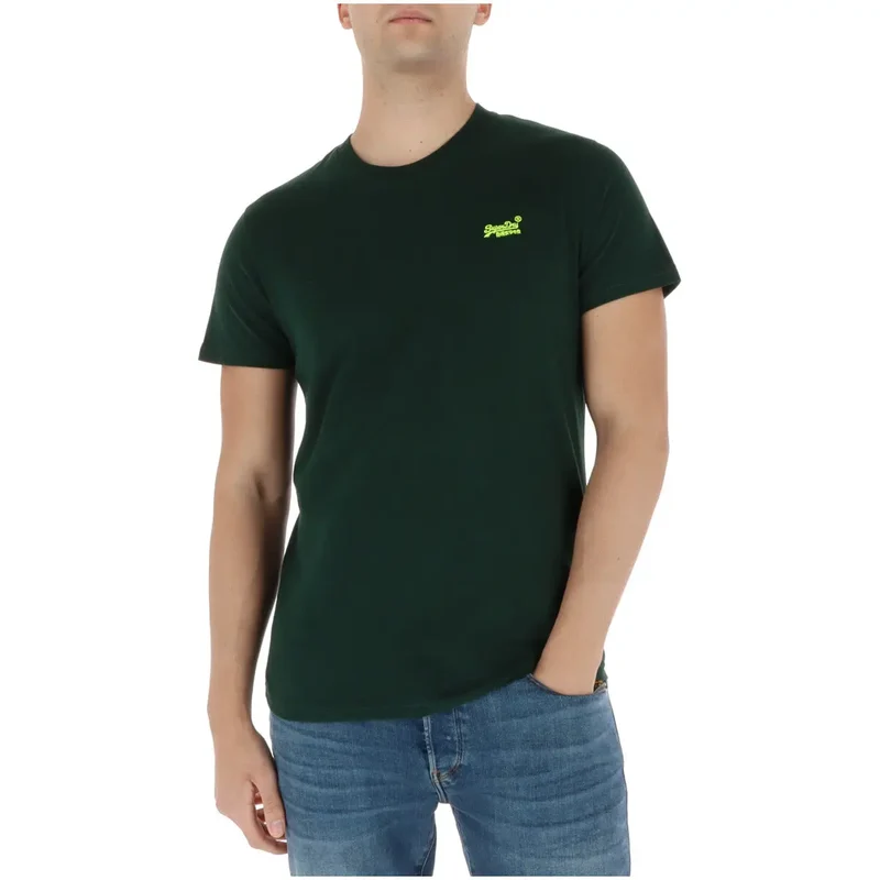 Superdry Herren T-Shirt Hellblau Kurze Ärmel Baumwolle M1011245A