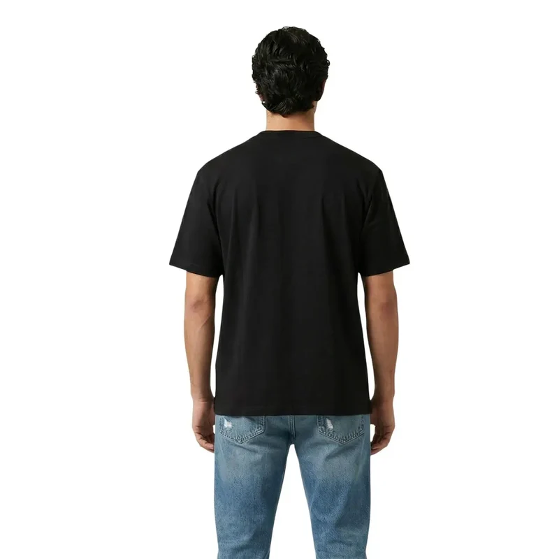 Only & Sons Herren T-Shirt Schwarz Baumwolle Rundhals - 22038044