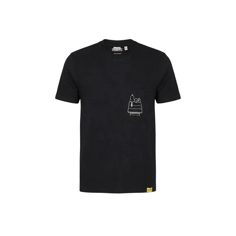 Only & Sons Herren T-Shirt Schwarz Baumwolle Rundhals - 22038044