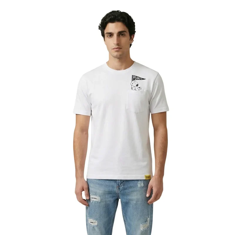 Only & Sons Herren T-Shirt Schwarz Baumwolle Rundhals - 22038044