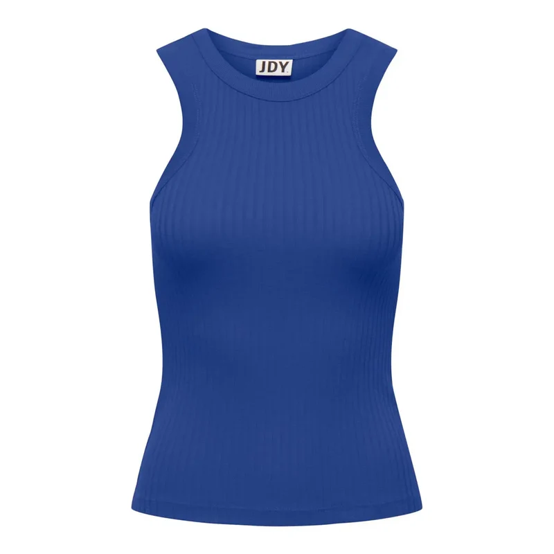 Blaues geripptes Tank-Top