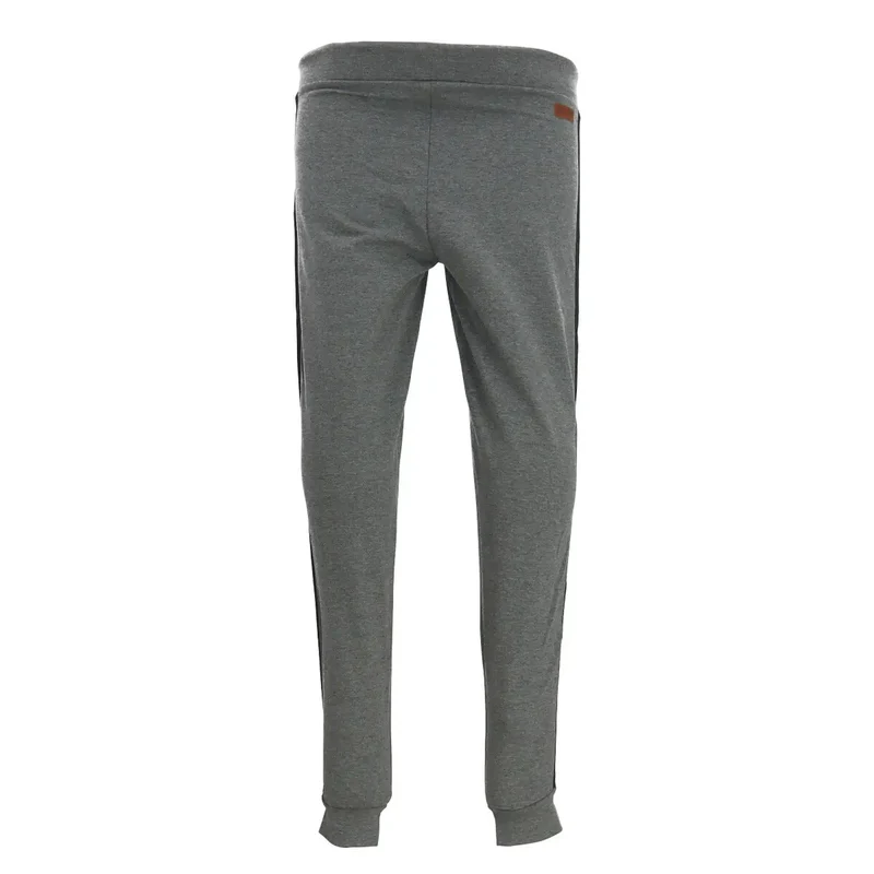 Graue Sweatpants mit schwarzen Seitenstreifen