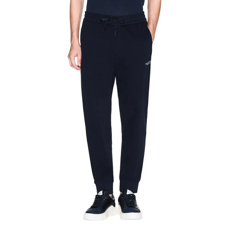 Armani Exchange Herren Trousers Schwarze Schnürsenkel Baumwolle XM001299