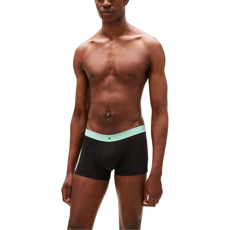 Tommy Hilfiger Herrenunterwäsche Trunk Schwarz Baumwolle 3er-Pack
