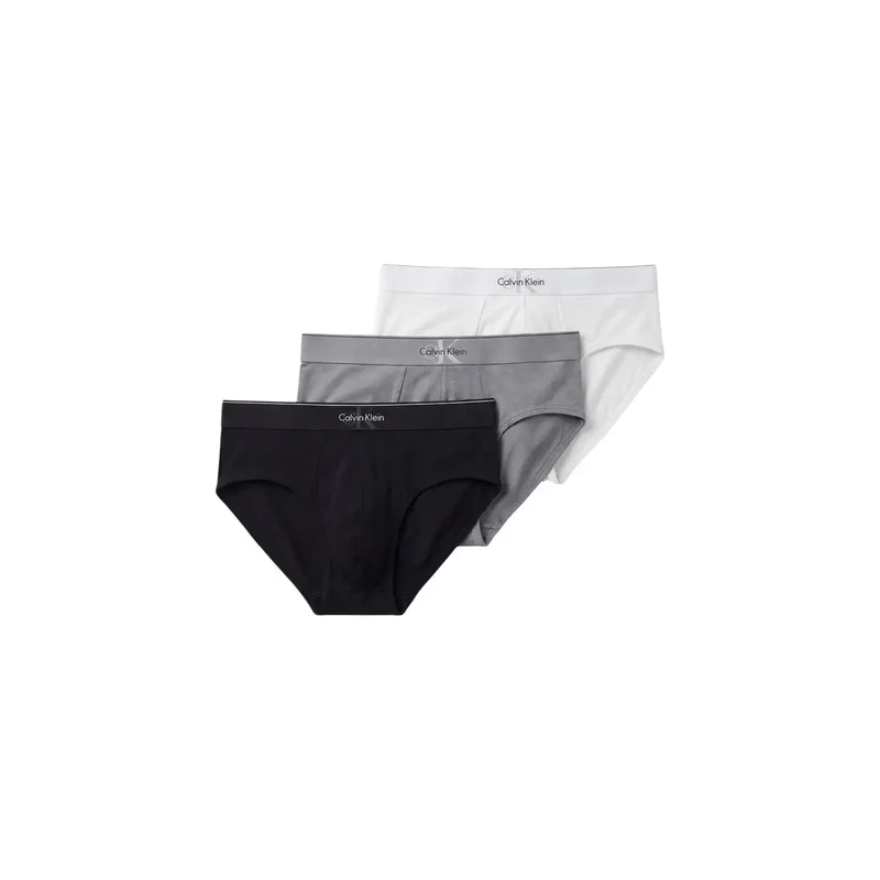 Calvin Klein Herren Hüftslip Schwarz Baumwolle Elastan 3er Pack