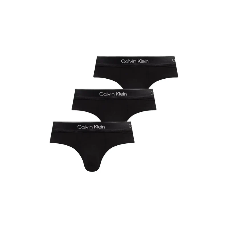 Calvin Klein Herren Hüftslip Schwarz Baumwolle Elastan 3er Pack