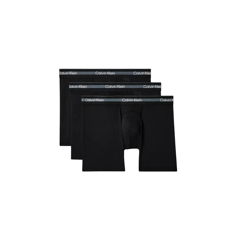 Calvin Klein Herren Boxer Shorts Schwarz Baumwolle Stretch 3er-Pack