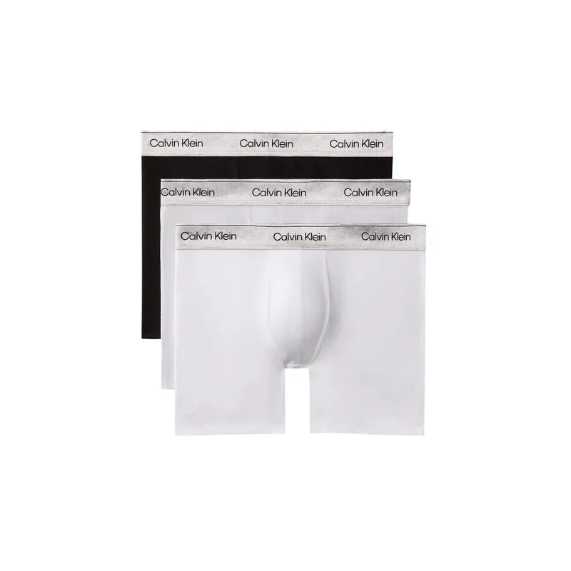 Calvin Klein Herren Boxer Shorts Schwarz Baumwolle Stretch 3er-Pack