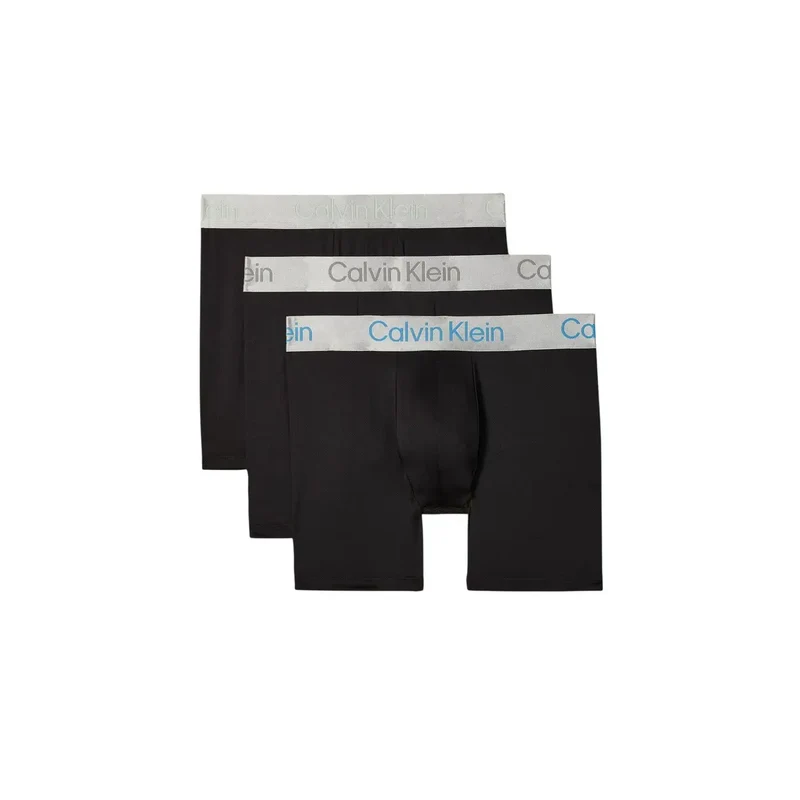 Calvin Klein Herren Boxer Shorts Schwarz Baumwolle Stretch 3er-Pack