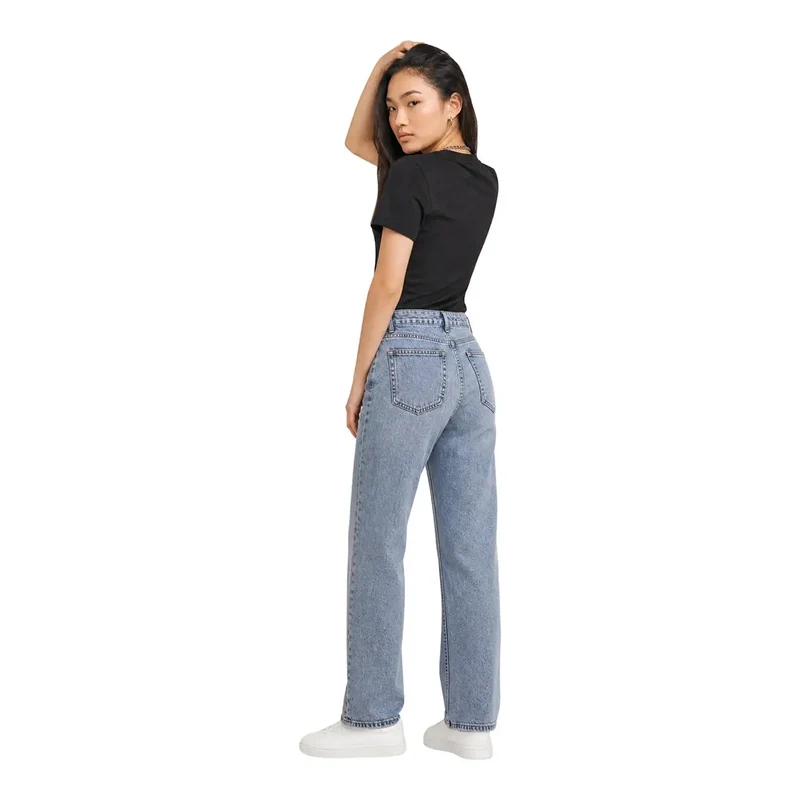 Calvin Klein Jeans Damen Schwarzes Baumwoll-Kurzarm-T-Shirt Klassisch