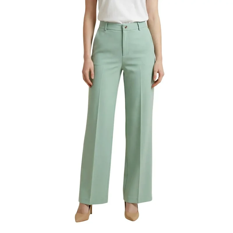 Damen-Jeans Grün aus Polyester mit Stretch, ACPA004655