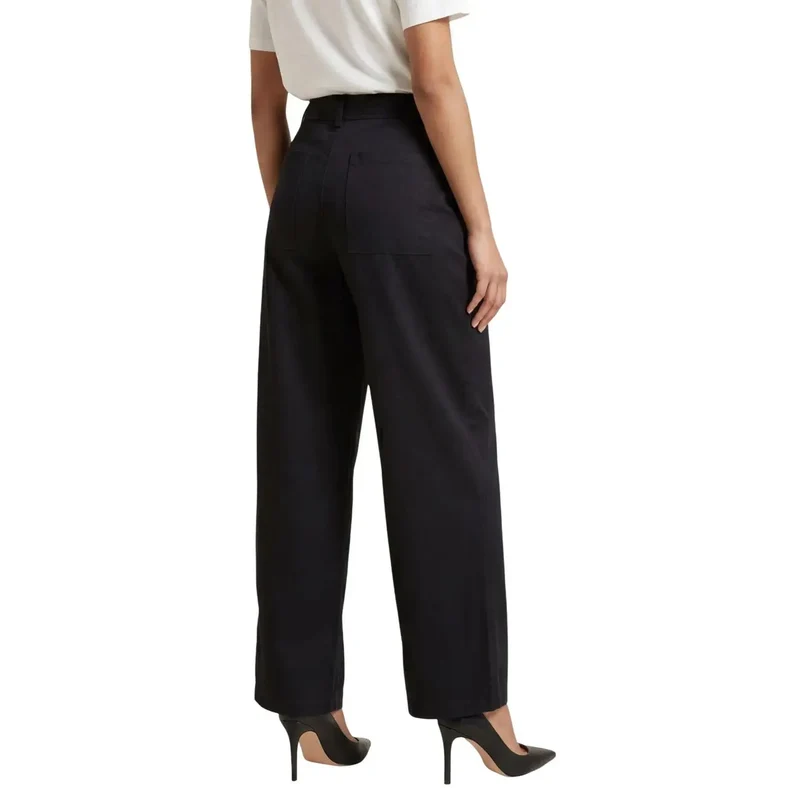 Jacqueline De Yong Damen schwarze Baumwollhose Größe 15367918