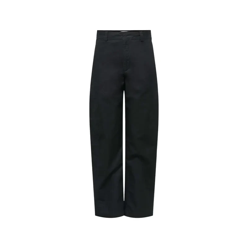 Jacqueline De Yong Damen schwarze Baumwollhose Größe 15367918