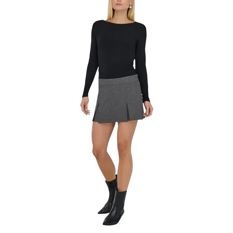 Jacqueline De Yong Damen Grau Hose aus Polyester mit Elasthan