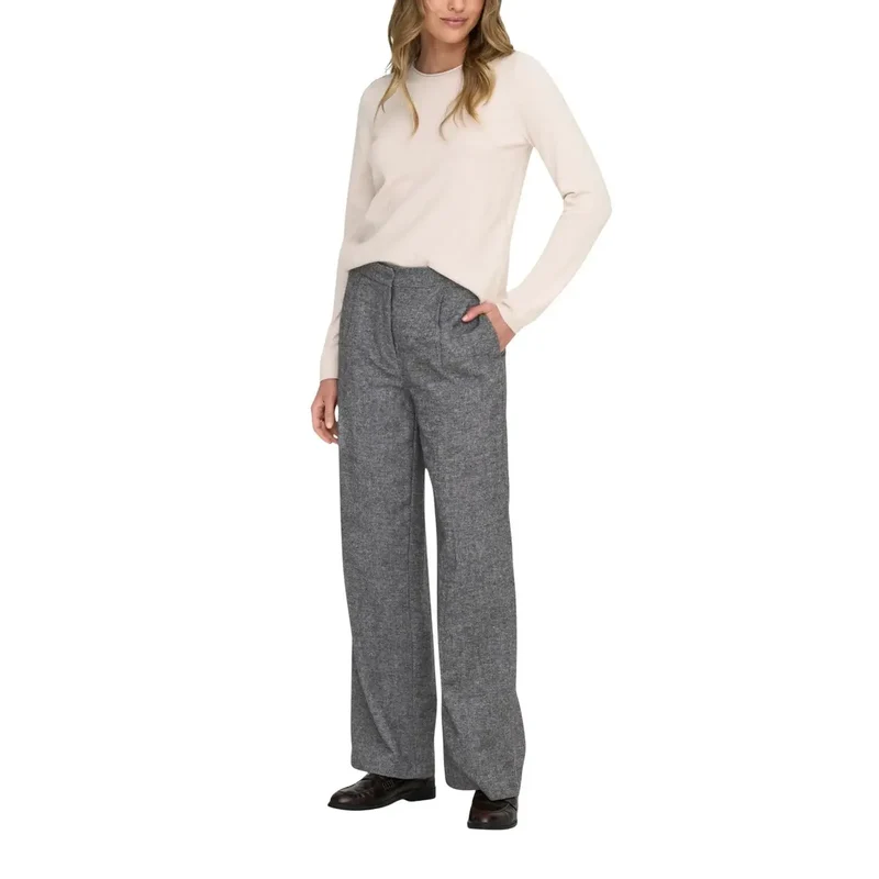 Only Damenhosen Grau Polyester Herbst Winter 15360269