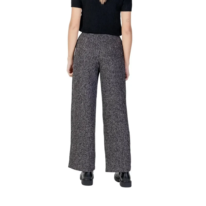 Jacqueline De Yong Damenhosen Schwarz mit Reißverschluss und Knopfleiste Herbst/Winter