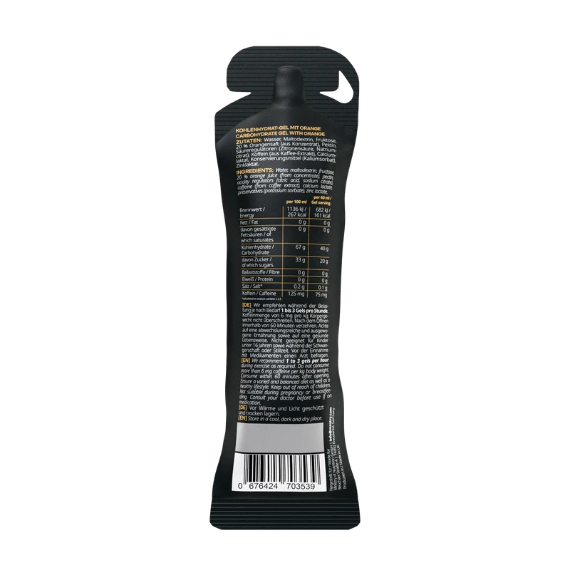 CAFFEINE GEL 40 Orange 1:0.8