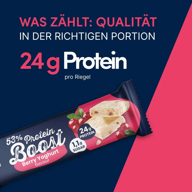 Karton Boost Proteinriegel Beere-Joghurt (20x45g) - High Protein