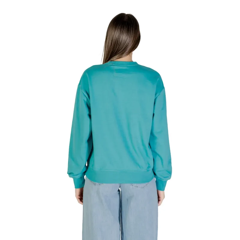 Calvin Klein Jeans Damen Hellblau Print Langarm Sweatshirt